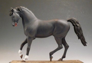 cheval gris fer